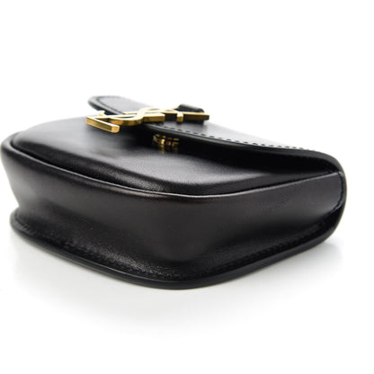 Saint Laurent Smooth Calfskin Mini Classic Monogram Kaia Belt Black 7 of 11