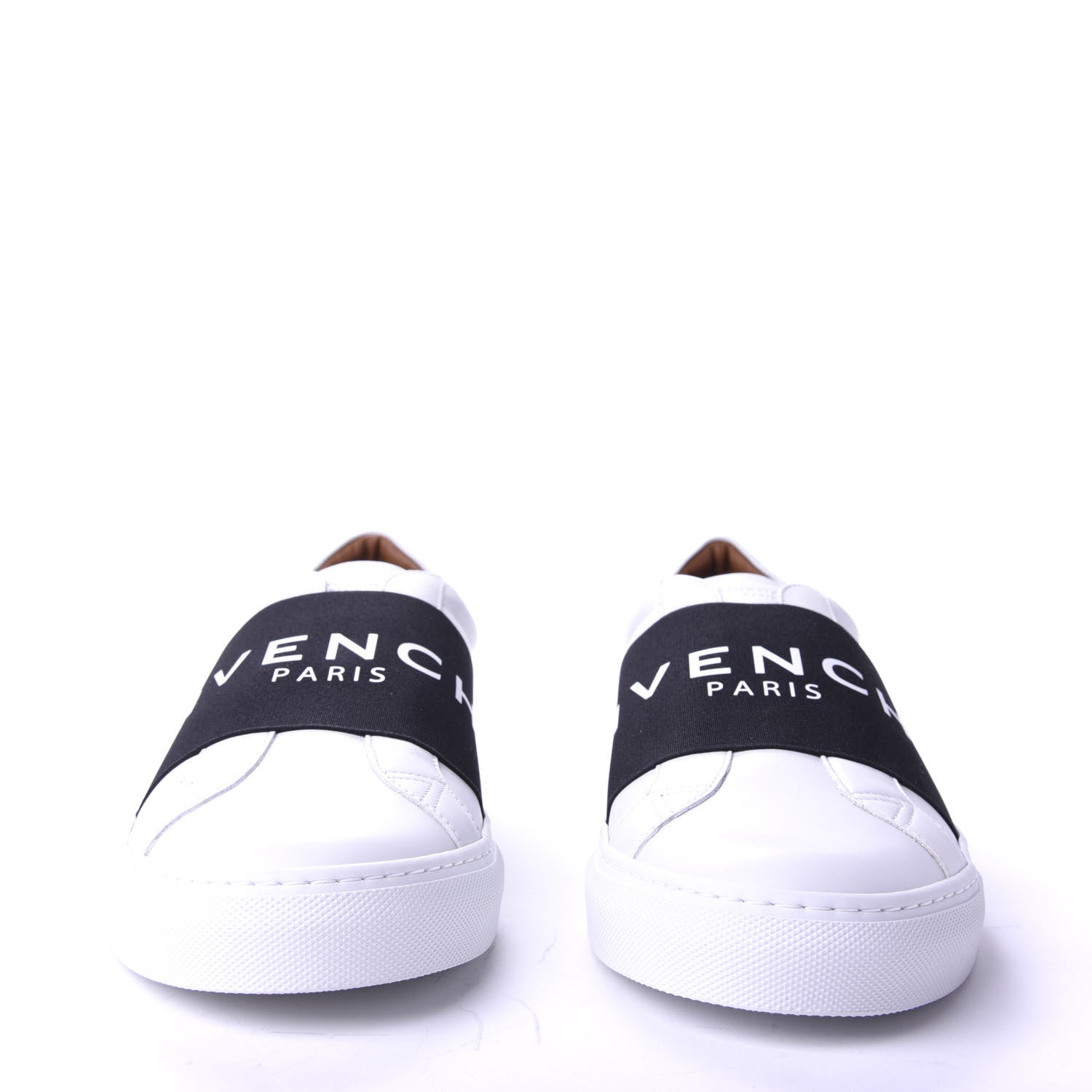 Givenchy Calfskin Band Logo Mens Urban Street Sneakers 45 White Black 2 of 10