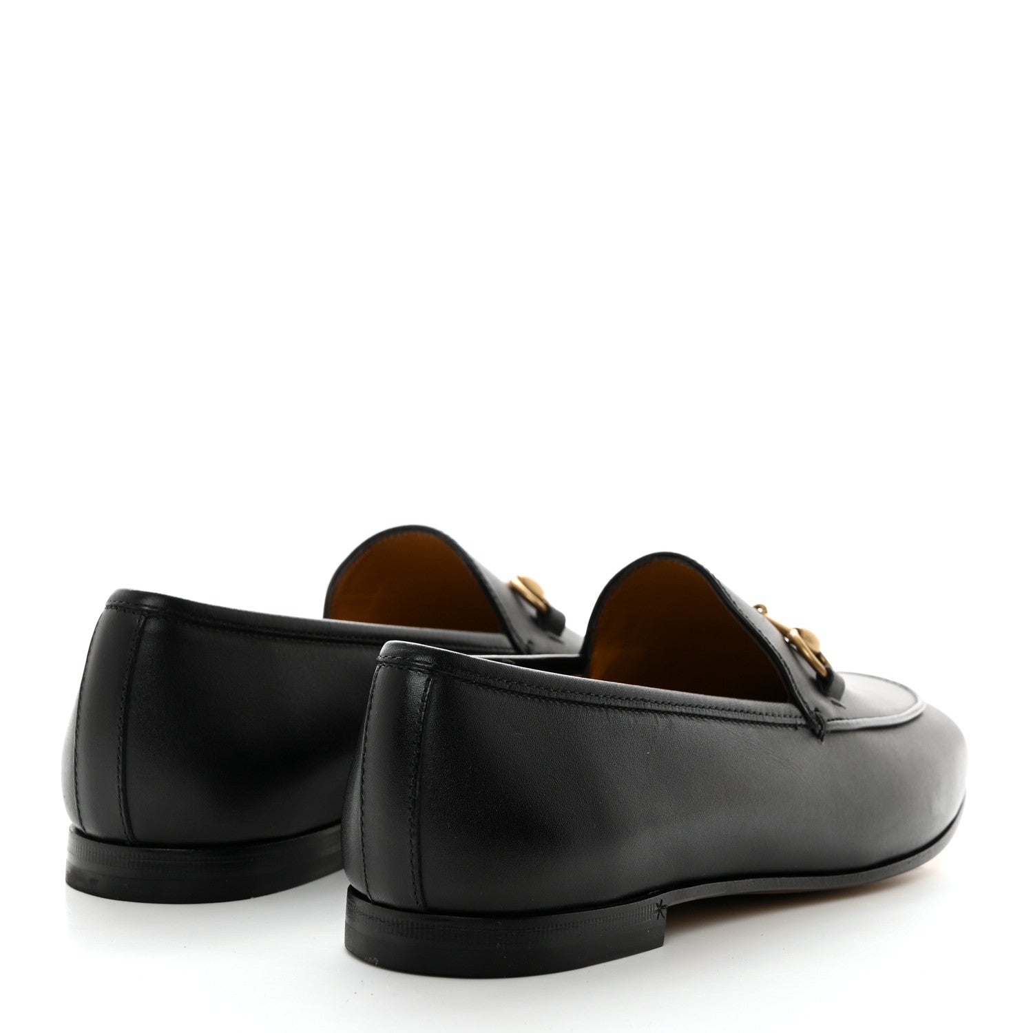 Gucci Calfskin Womens Jordaan Loafers 38.5 Black 4 of 9