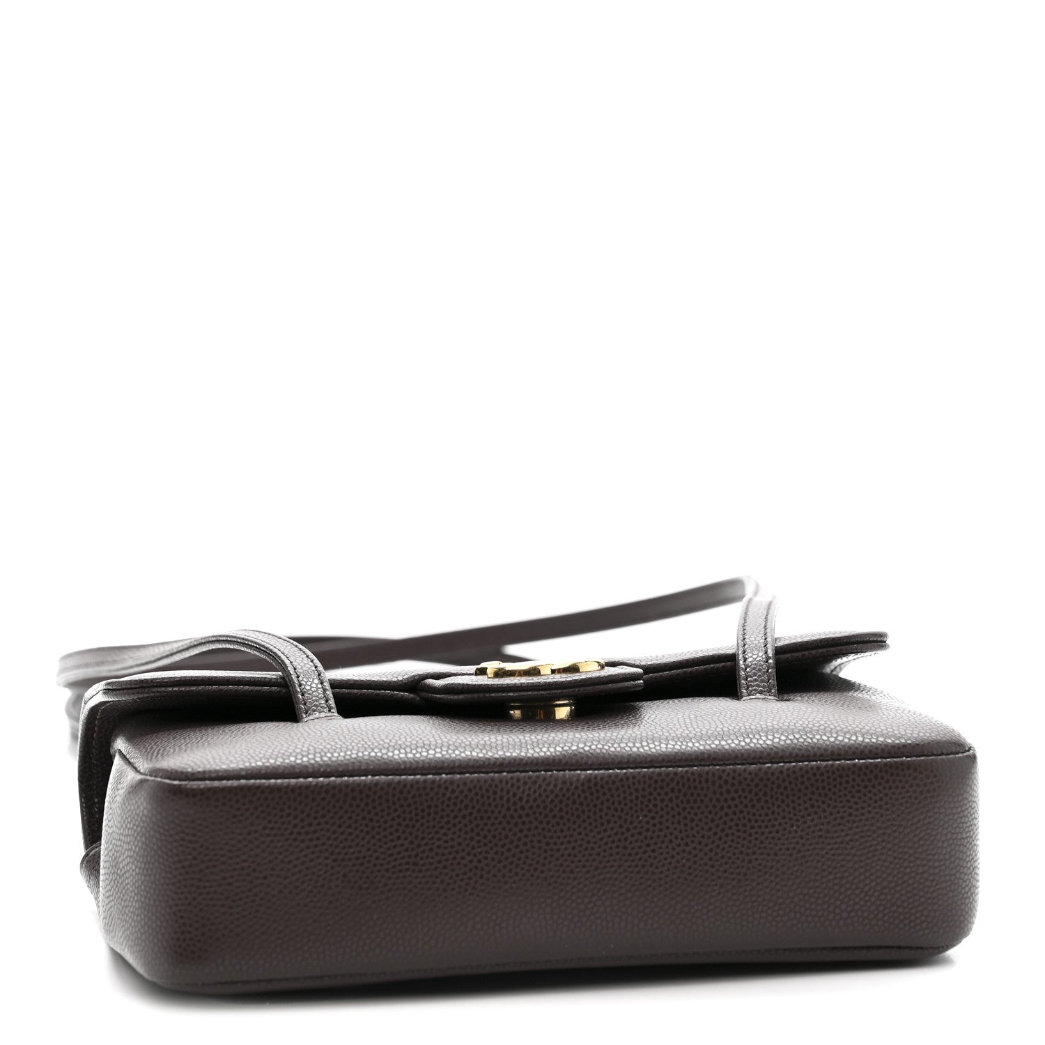 Chanel Shiny Caviar Mini Preppy Coco Shoulder Bag Dark Brown 4 of 11