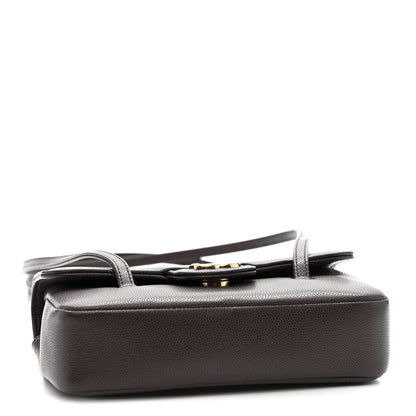 Chanel Shiny Caviar Mini Preppy Coco Shoulder Bag Dark Brown 4 of 11