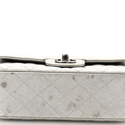 Chanel Metallic Caviar Quilted Mini Rectangular Flap Silver 11 of 12