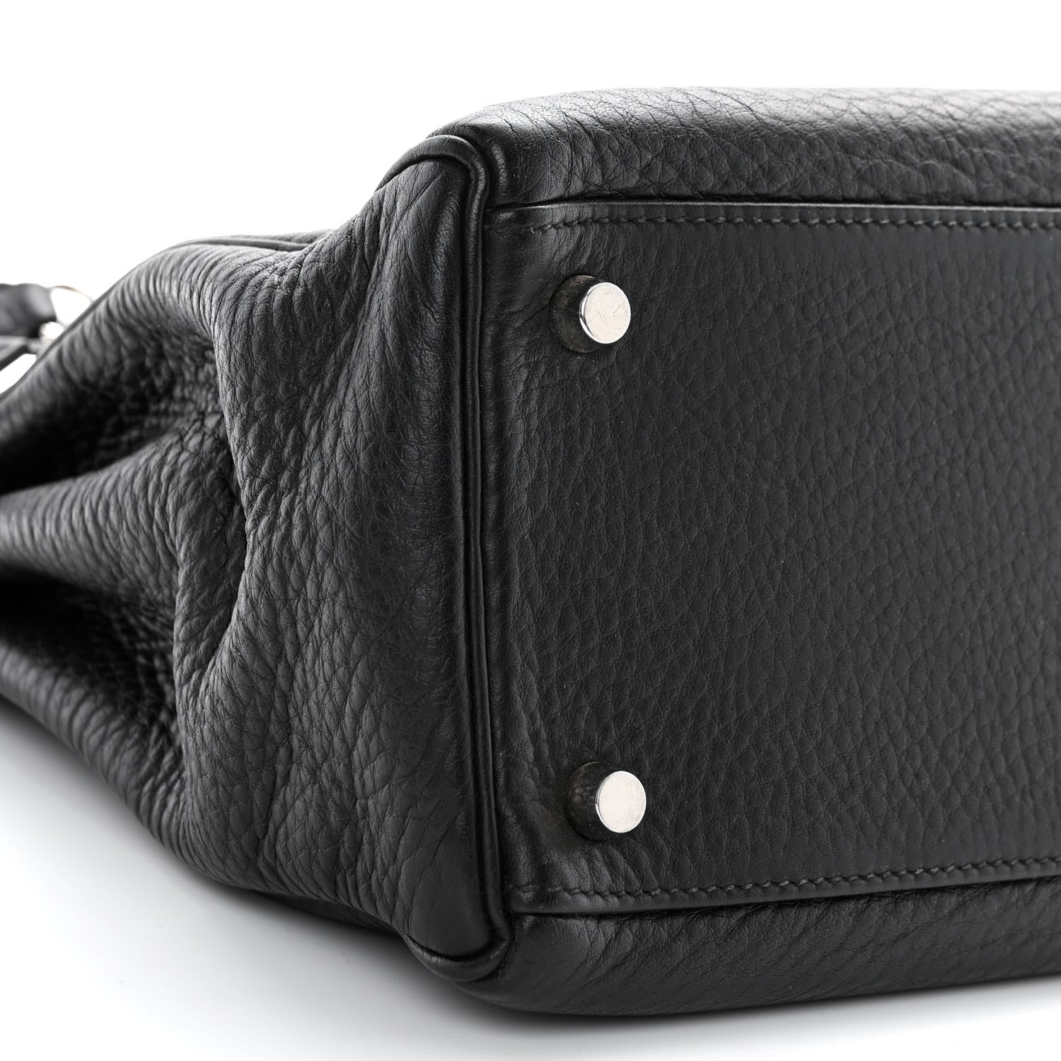 Hermes Fjord Kelly Retourne 32 Black 9 of 14