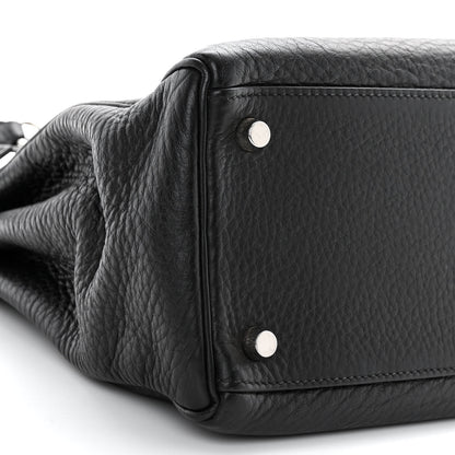 Hermes Fjord Kelly Retourne 32 Black 9 of 14