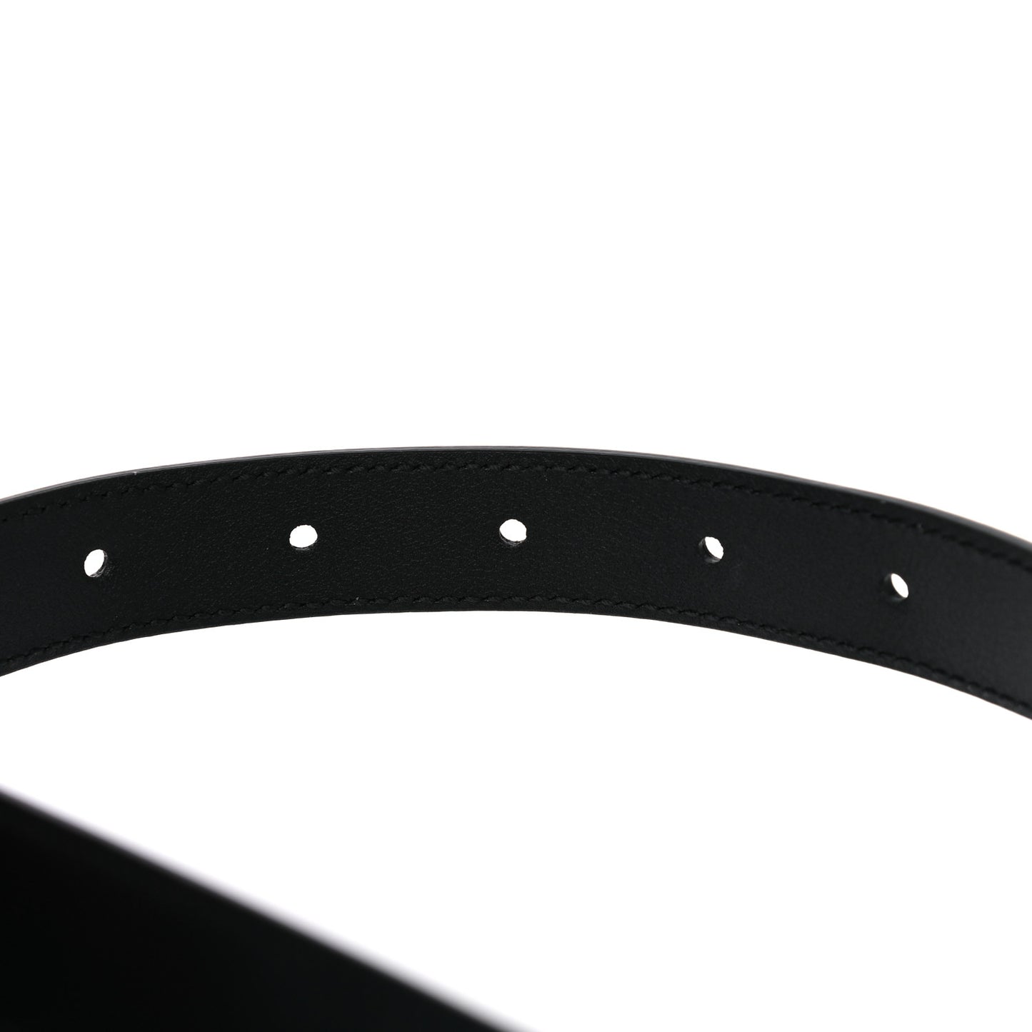 Plutone Calfskin Double G 20mm Belt 80 32 Black