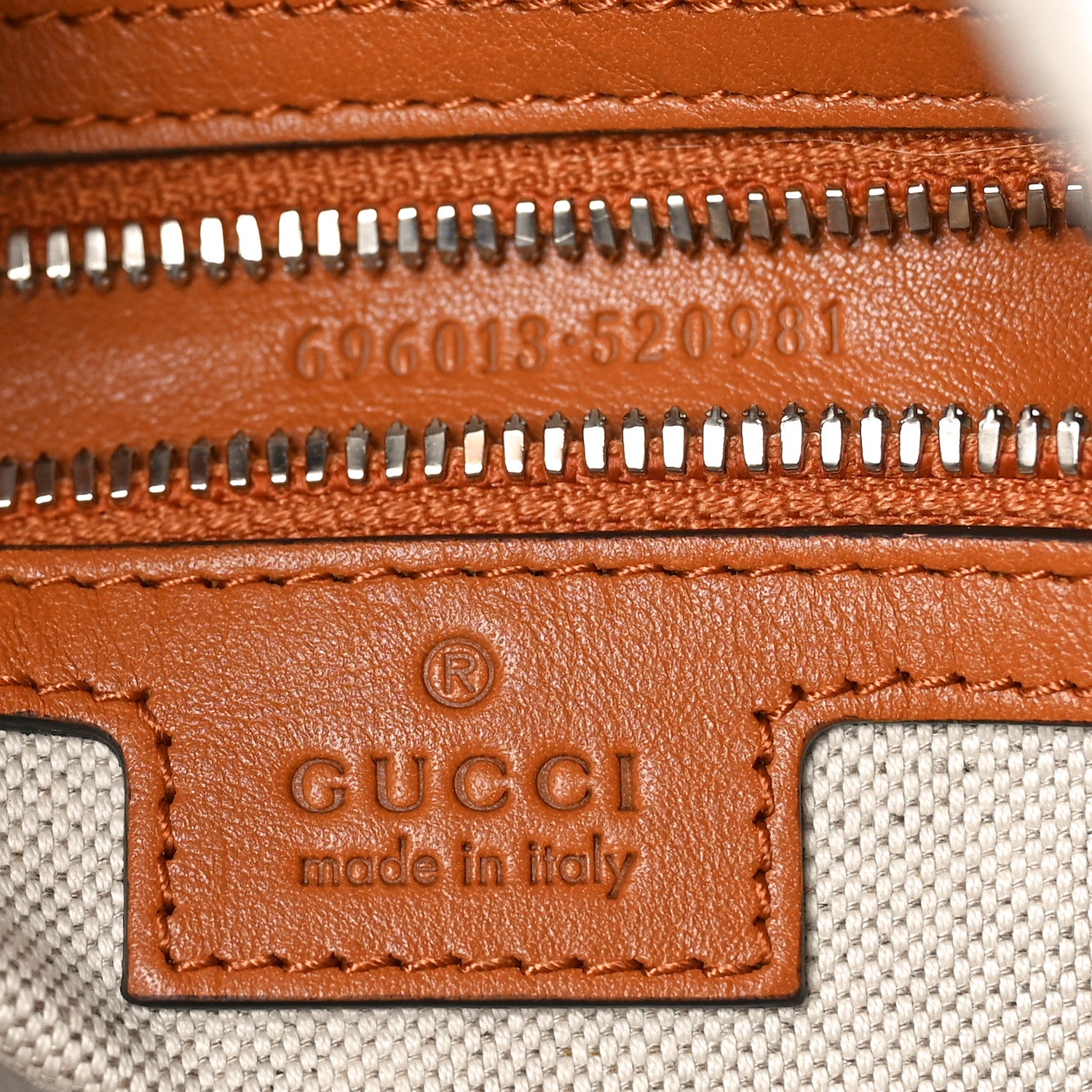 Gucci Nylon GG Supreme Monogram Azalea Calfskin Medium Retro Interlocking G Web Buckle Backpack Dusty Azure 6 of 9