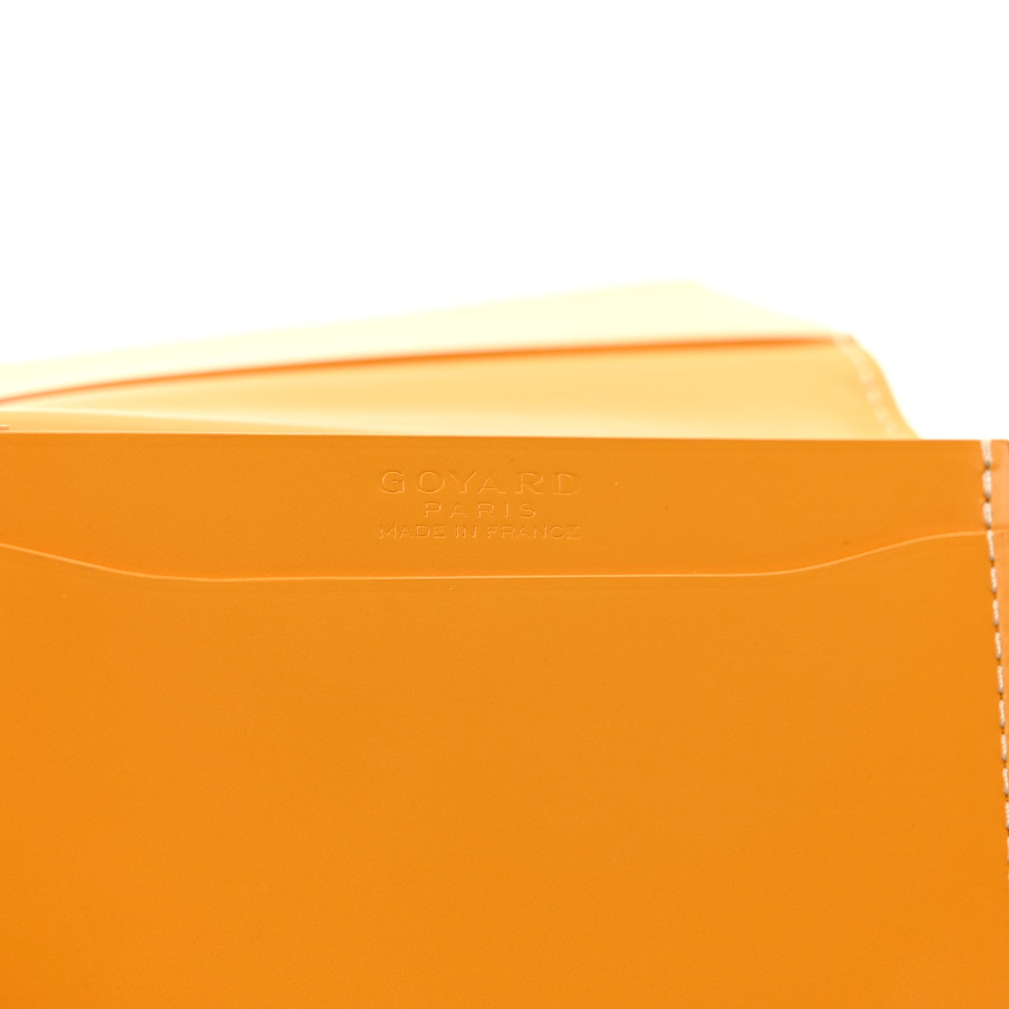 Goyardine Business Card Holder Yellow