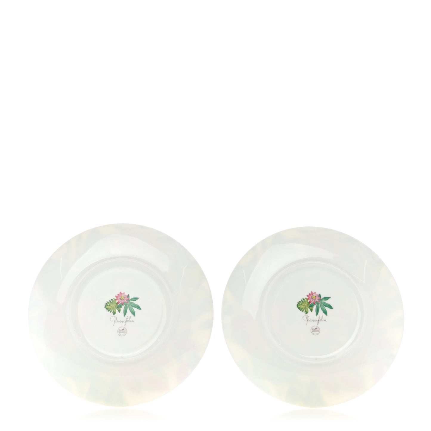 Porcelain Passifolia Dessert Plate N°2 Set of 2