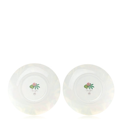 Hermes Porcelain Passifolia Dessert Plate N°2 Set of 2 3 of 6
