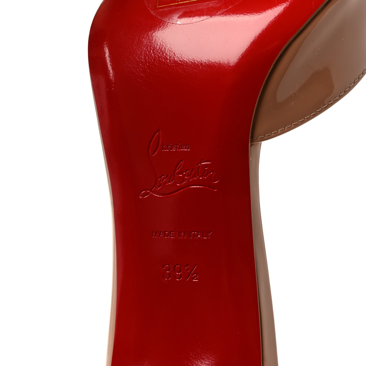 Christian Louboutin Patent Iriza 85 Pumps 39.5 Nude 6 of 8