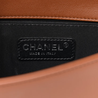 Chanel Calfskin Embossed Small Cordoba Boy Flap Brown 6 of 10
