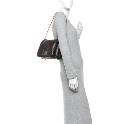 Loewe Lambskin Goya Puffer Bag Dark Chocolate 2 of 9