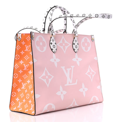 Louis Vuitton Monogram Giant Onthego GM Rouge Rose 3 of 9
