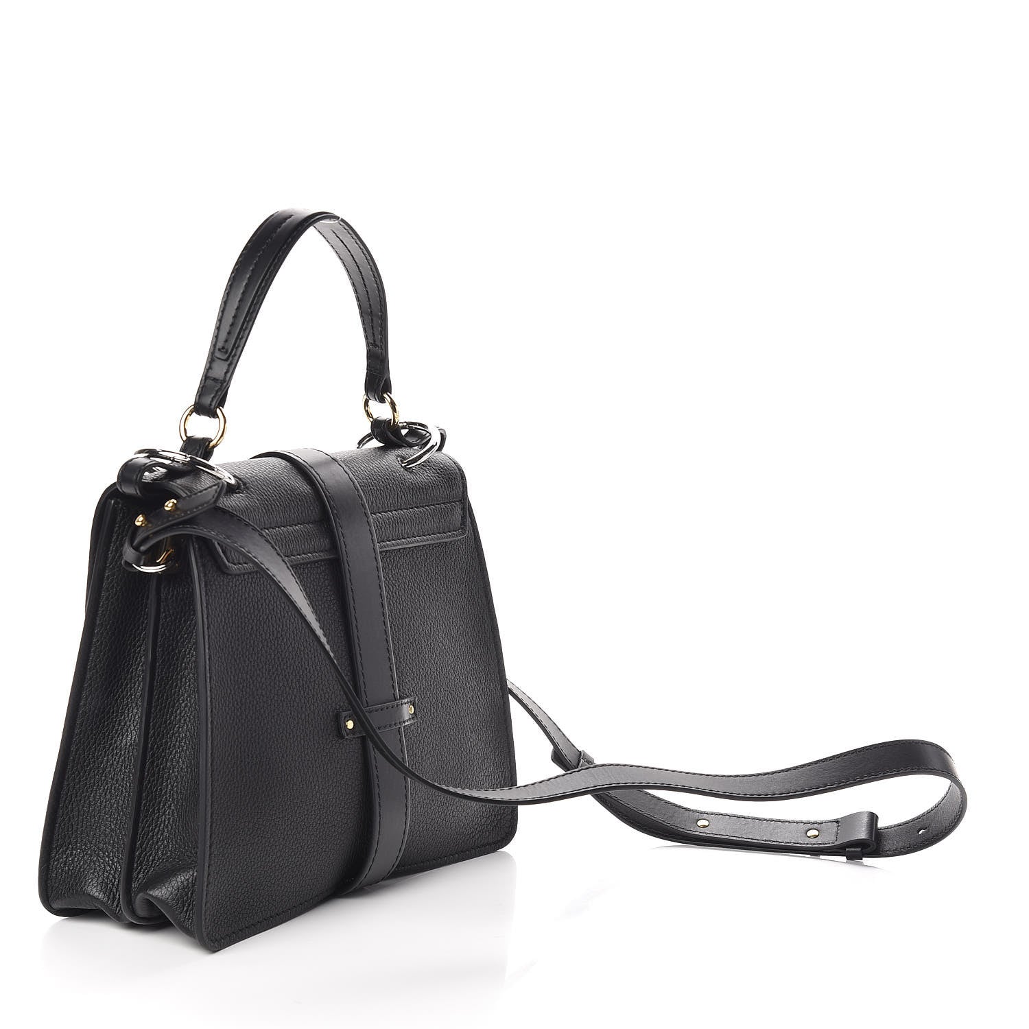 Chloe Grained Calfskin Medium Aby Day Shoulder Bag Black 3 of 8