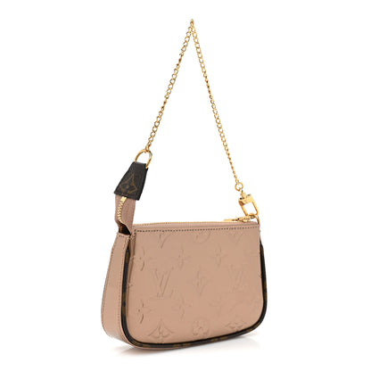 Louis Vuitton Metallic Vernis Mini Pochette Accessories Rose Gold 3 of 9