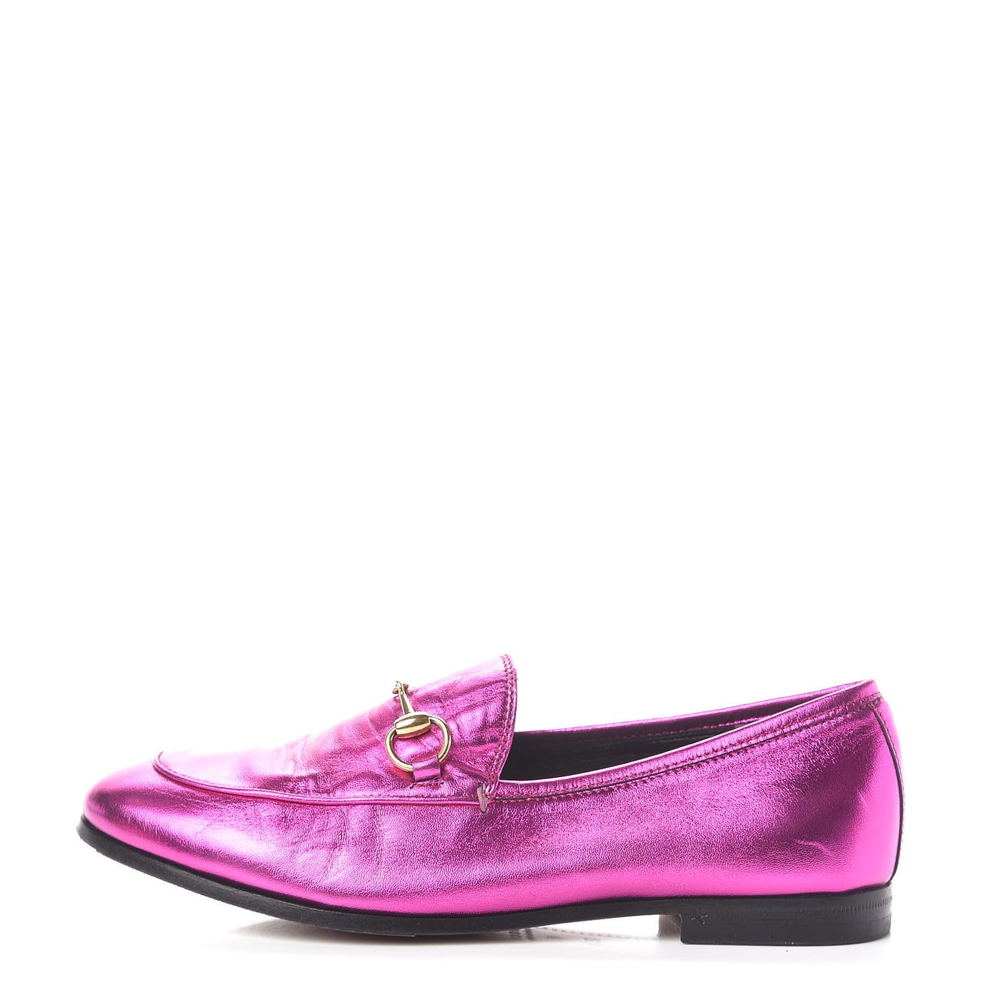 Metallic Nappa Womens Jordaan Loafers 35.5 Fuxia