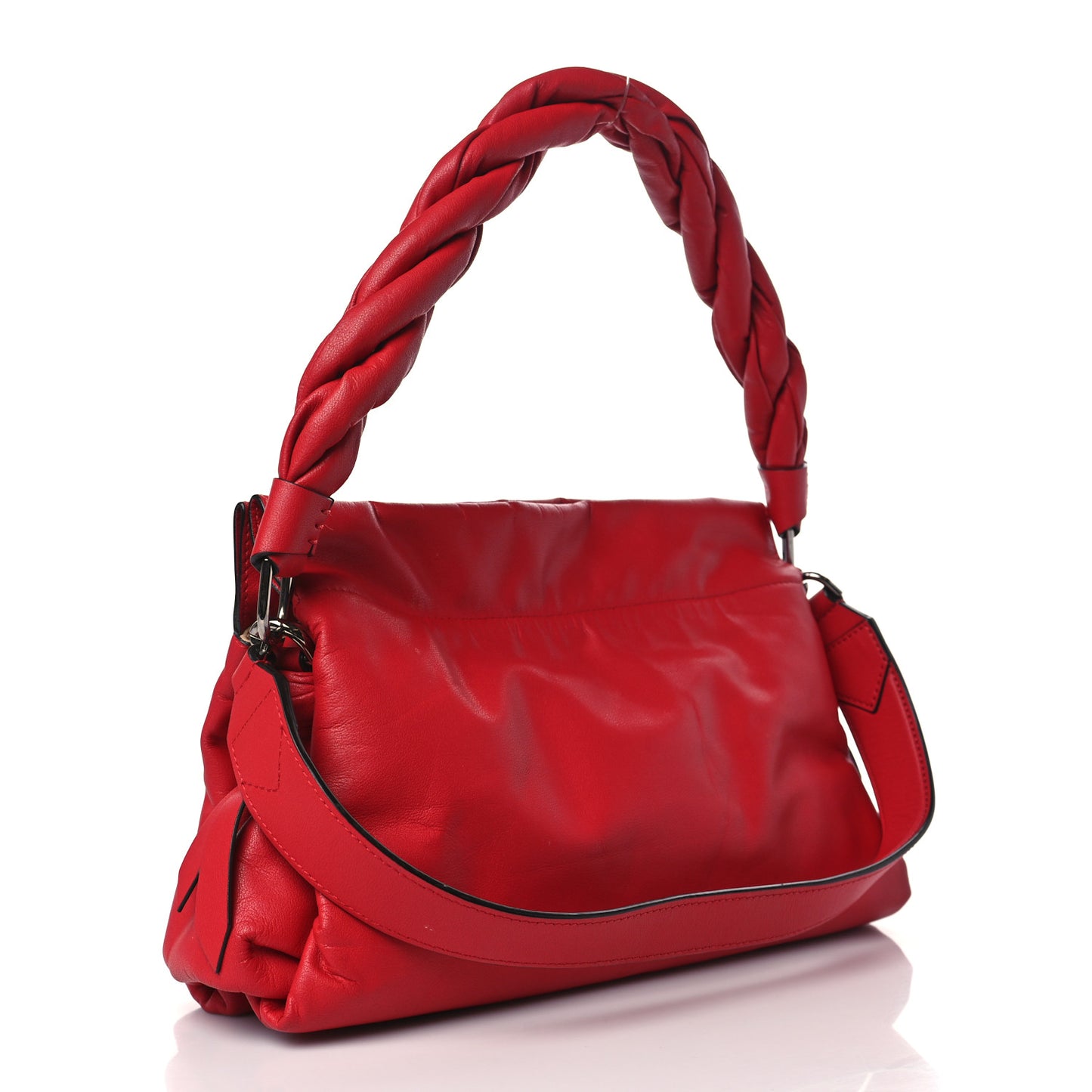 Calfskin Medium ID93 Satchel Light Red
