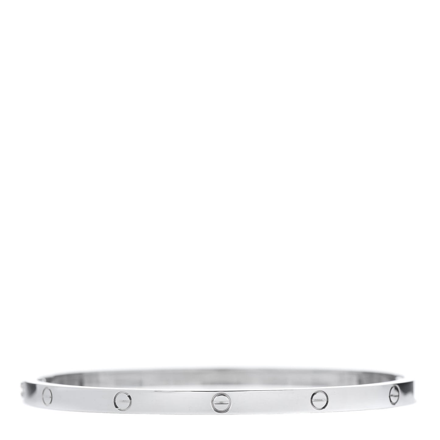 18K White Gold Small LOVE Bracelet 17
