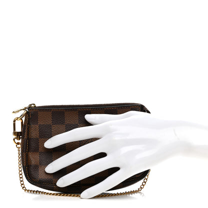 Louis Vuitton Damier Ebene Mini Pochette Accessories 2 of 8