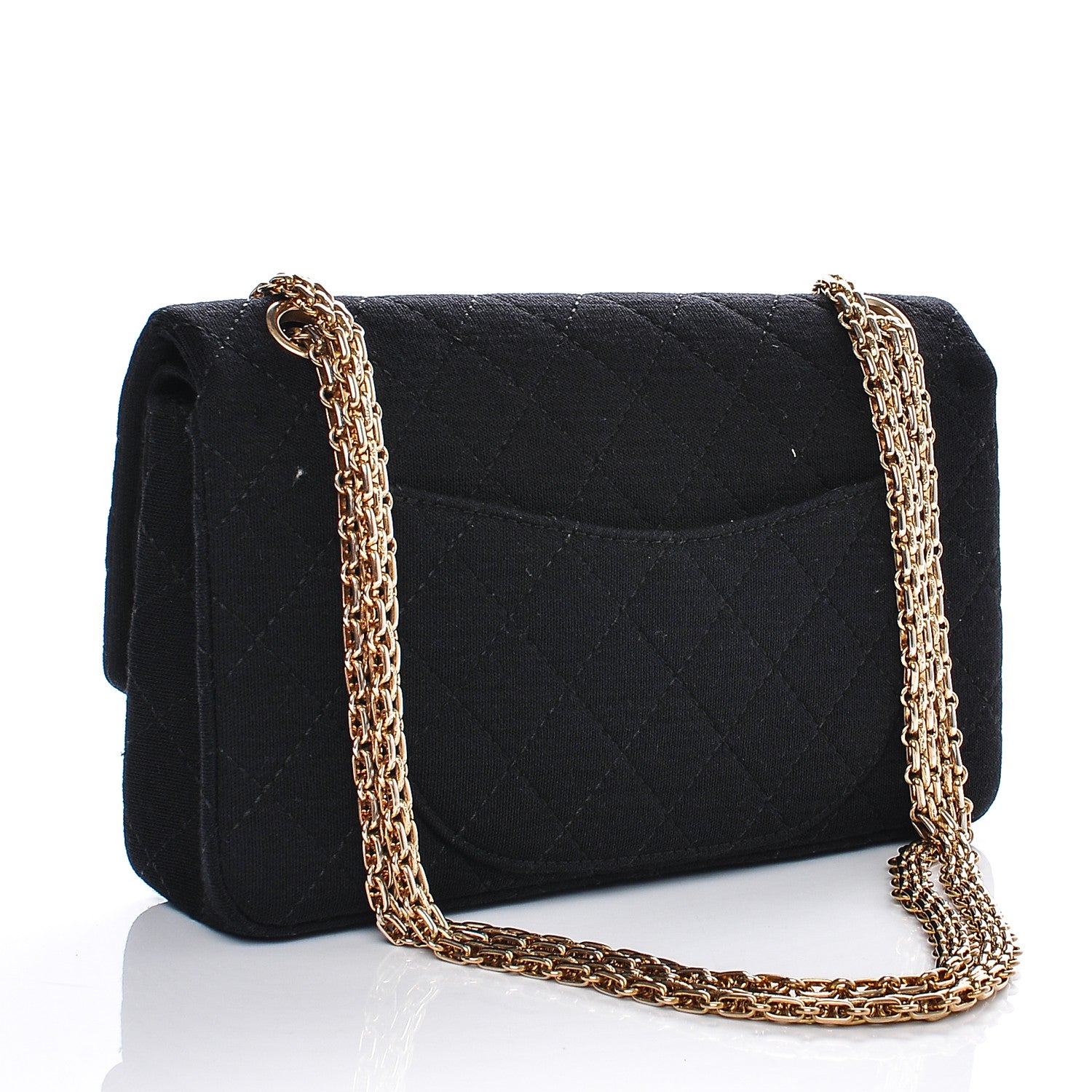 Chanel Jersey Quilted 2.55 Reissue 225 Flap Black 3 of 7
