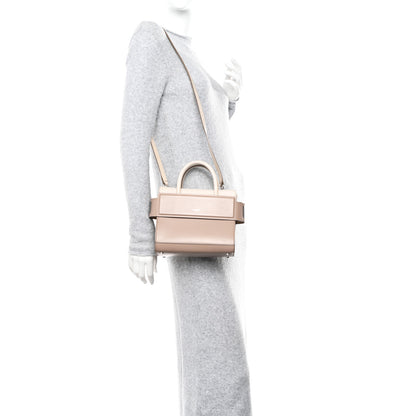 Givenchy Smooth Calfskin Bi-Color Mini Horizon Satchel Linen Off-White 2 of 15