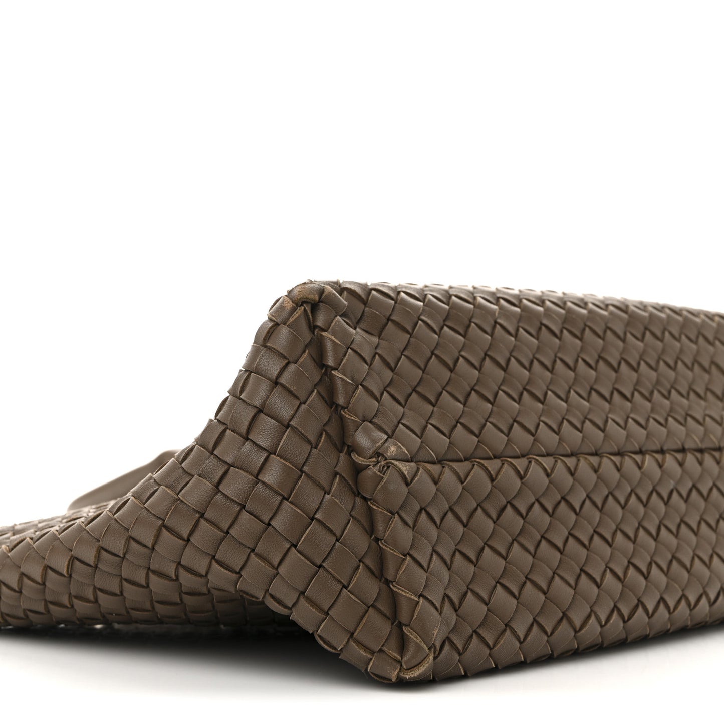 Lambskin Intreccio Small Cabat Taupe