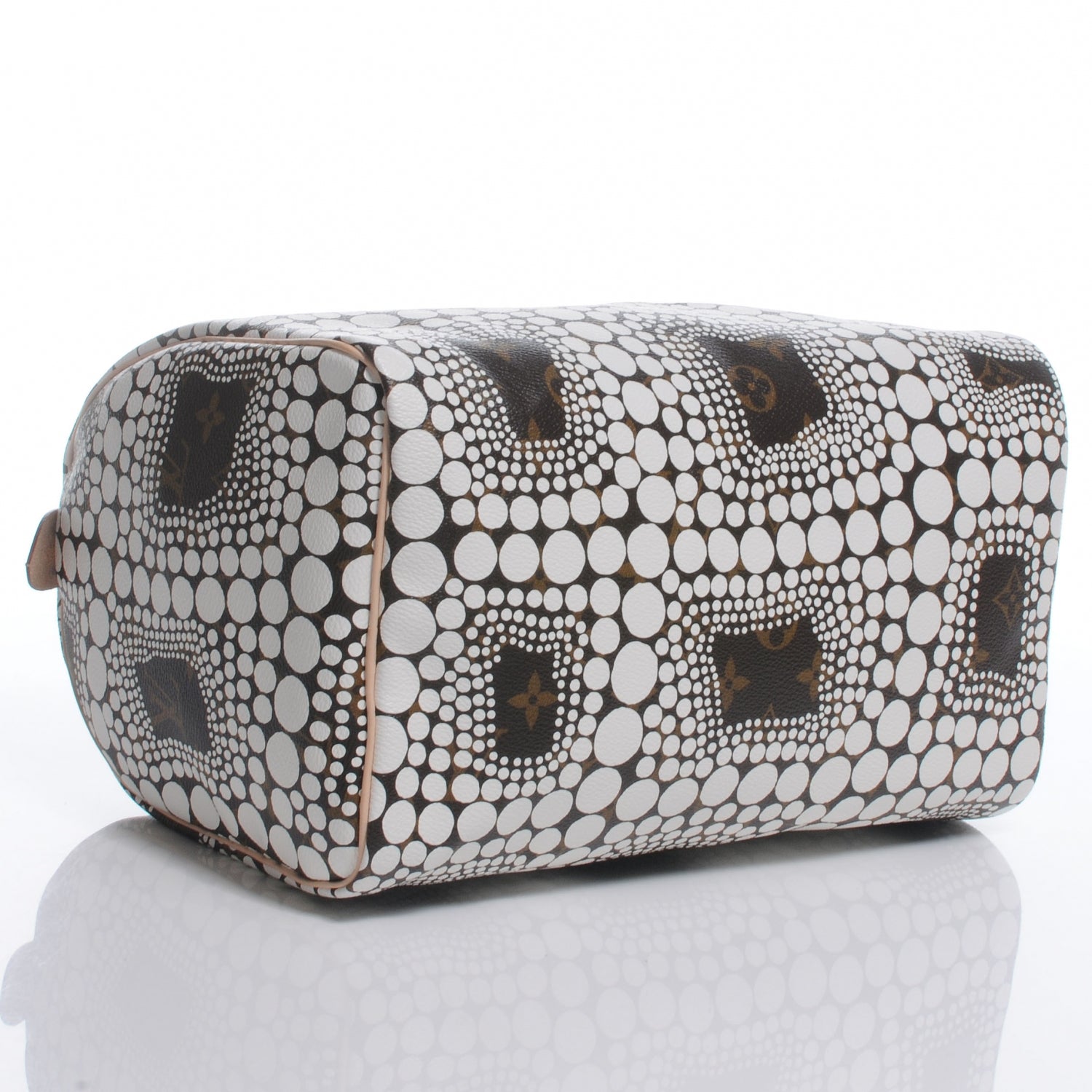 Louis Vuitton Monogram Kusama Town Speedy 30 White 4 of 8