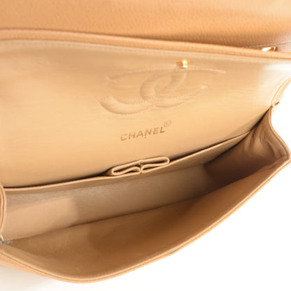 Chanel Caviar Quilted Medium Double Flap Beige 5 of 10