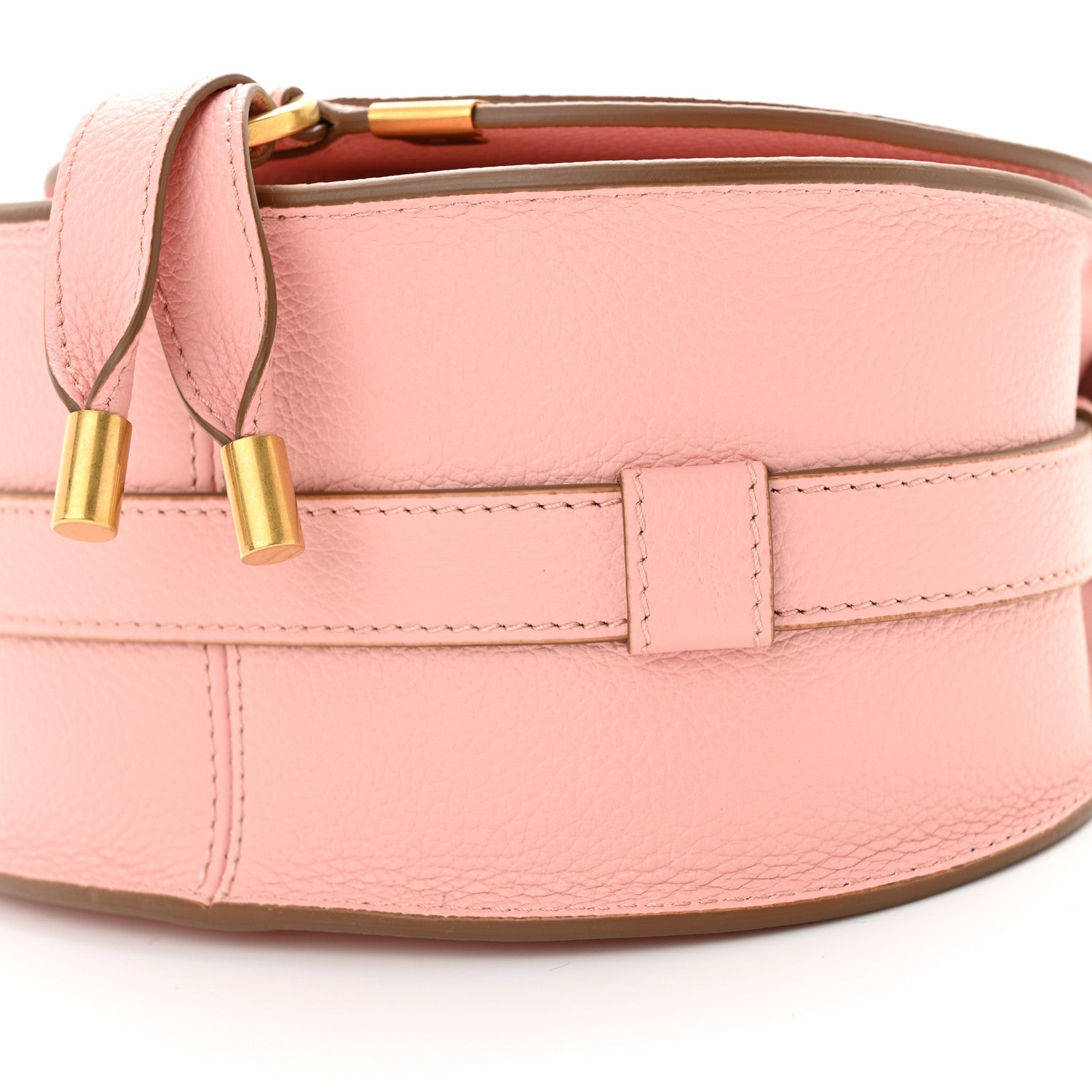 Chloe Grained Calfskin Small Marcie Saddle Bag Blossom Pink 9 of 9