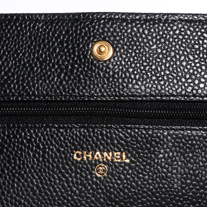 Chanel Caviar Quilted Wallet On Chain WOC Black 5 of 8