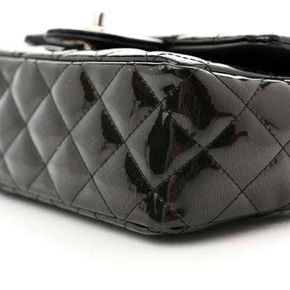 Chanel Striated Patent Quilted Mini Rectangular Flap Black 10 of 10