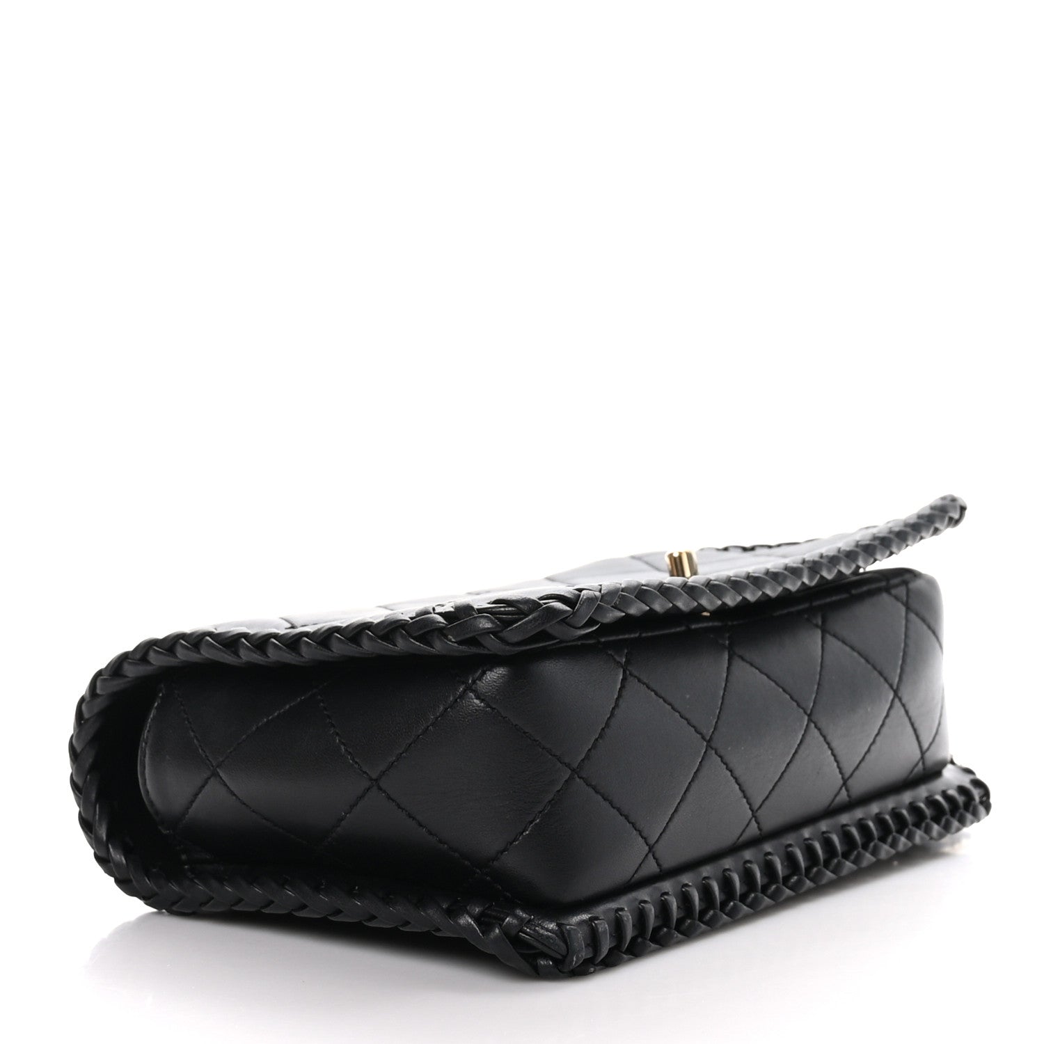 Chanel Lambskin Quilted Medium Whipstitch Flap Bag Black 4 of 10