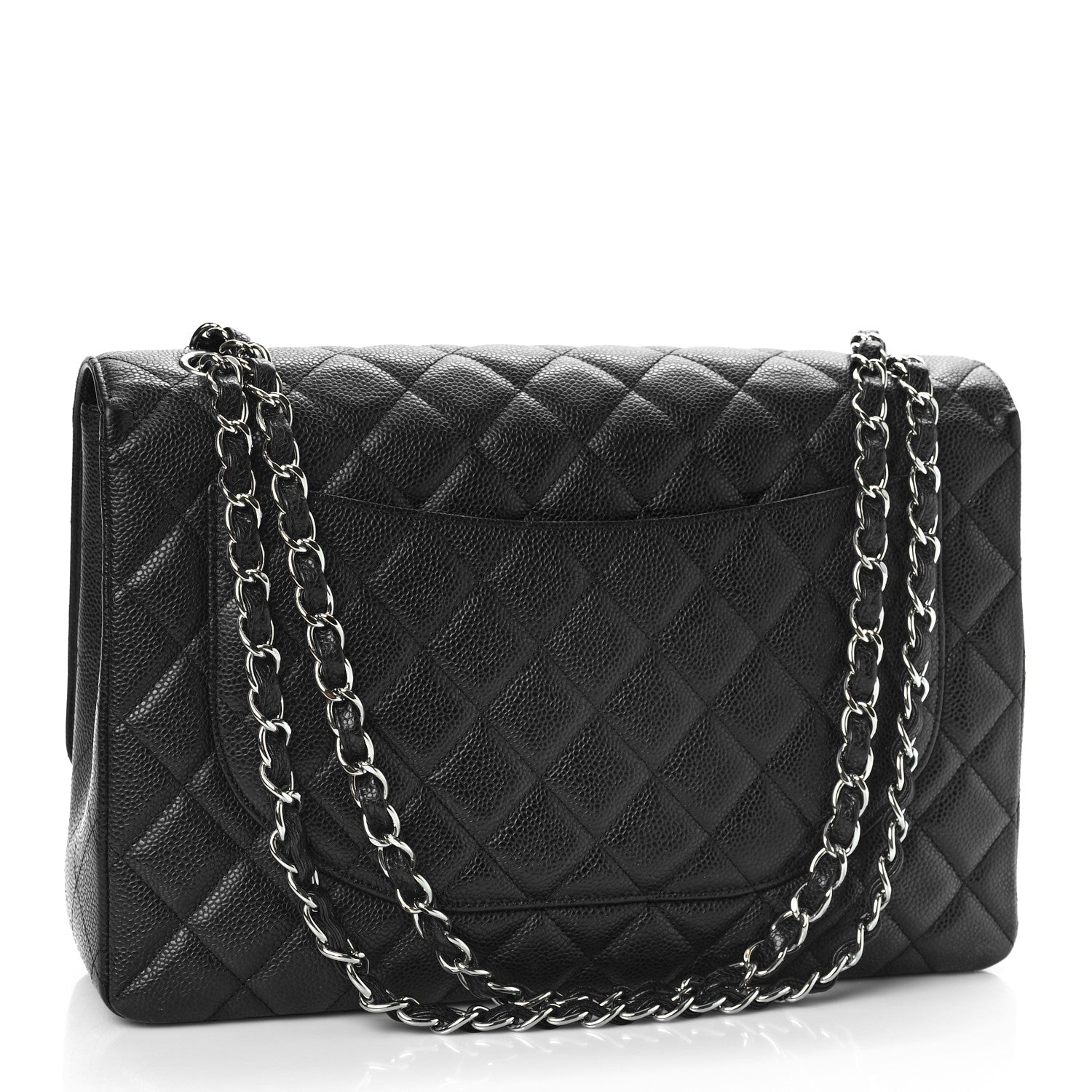 Chanel Caviar Quilted Maxi Single Flap Black 3 of 10