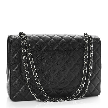 Chanel Caviar Quilted Maxi Single Flap Black 3 of 10