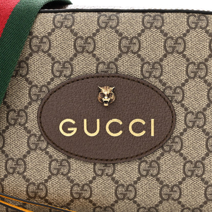 Gucci GG Supreme Monogram Web Neo Vintage Shoulder Bag Beige New Acero Crop 8 of 12