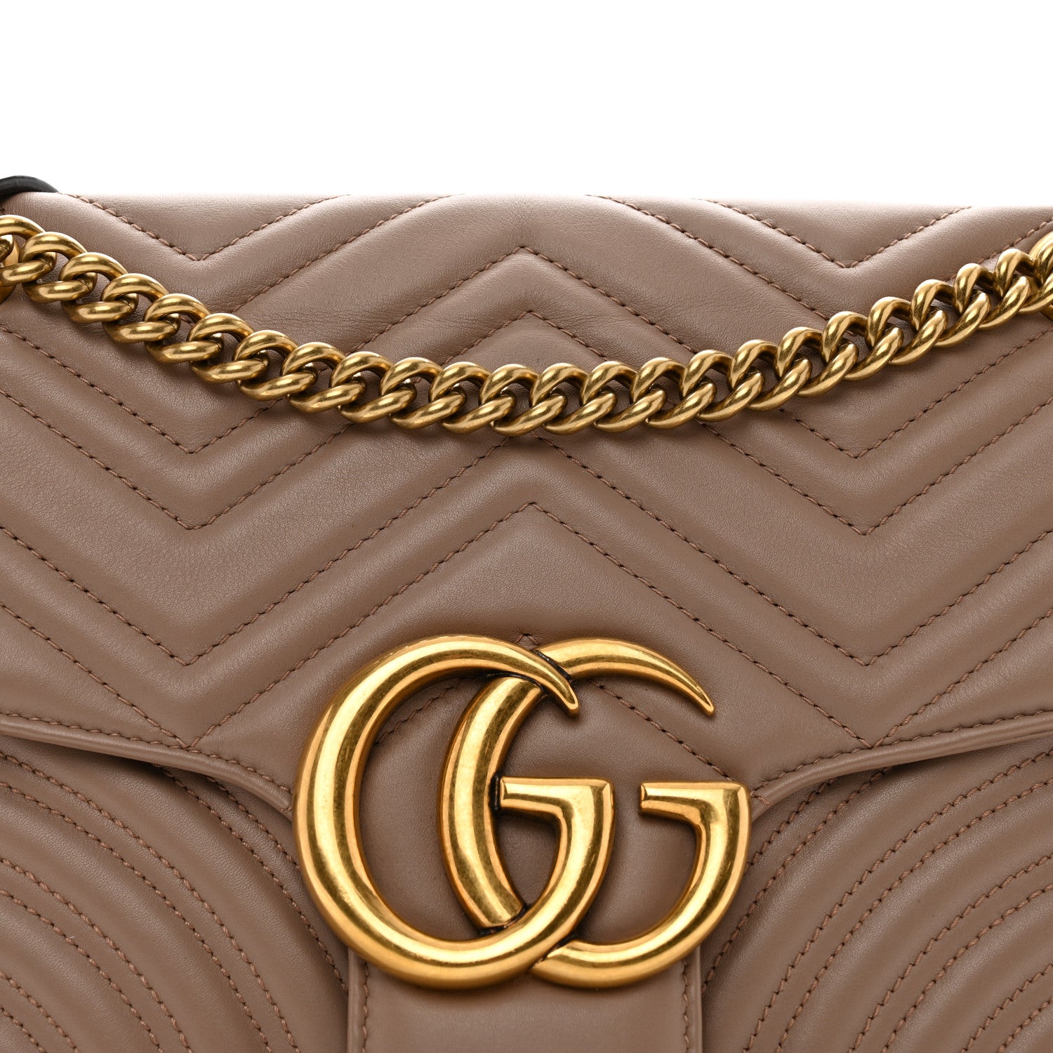 Gucci Calfskin Matelasse Medium GG Marmont Shoulder Bag Porcelain Rose 5 of 12