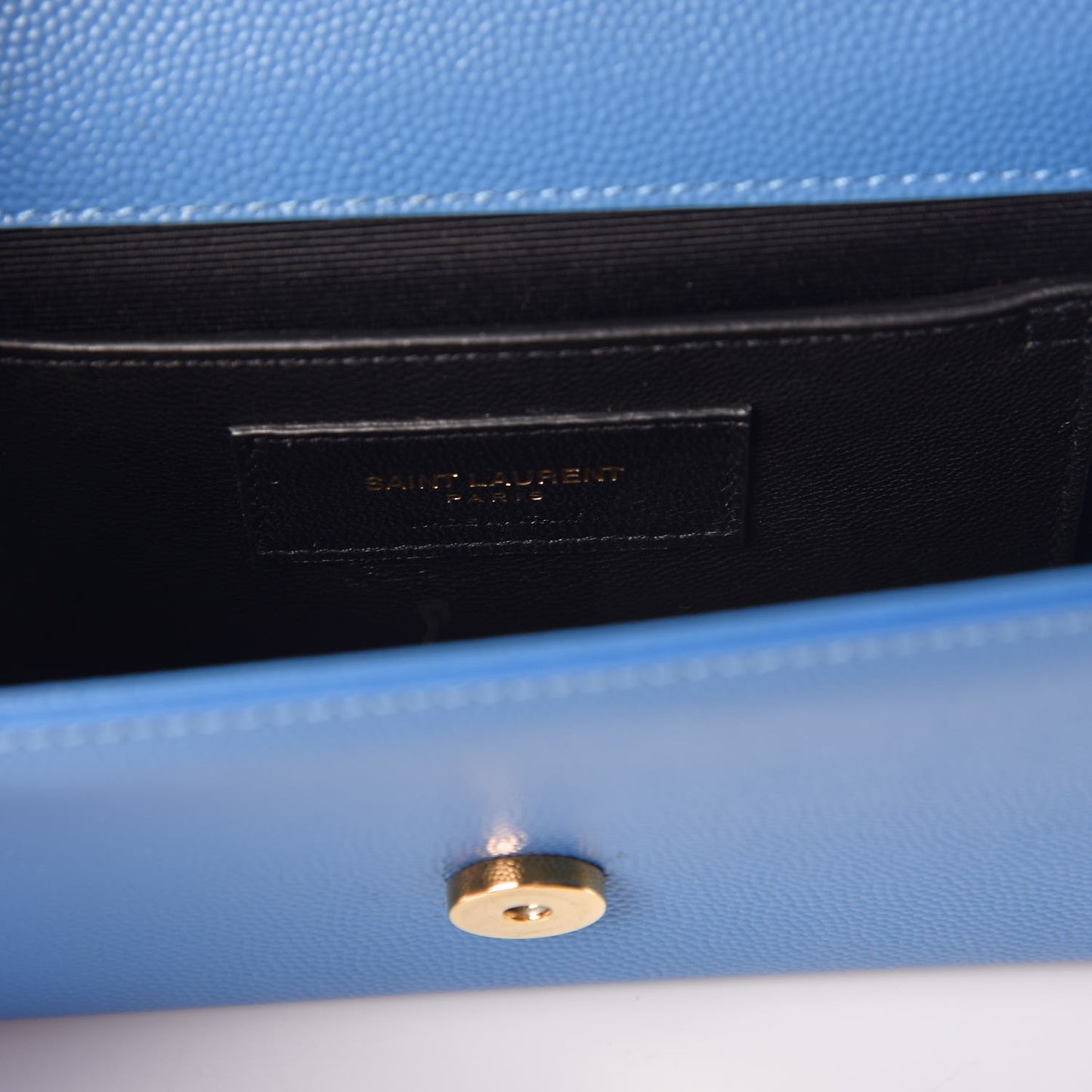 Grain De Poudre Small Classic Monogram Kate Satchel Blue Clair