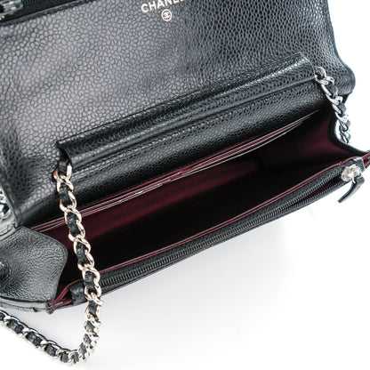 Chanel Caviar Quilted Wallet On Chain WOC Black 5 of 8