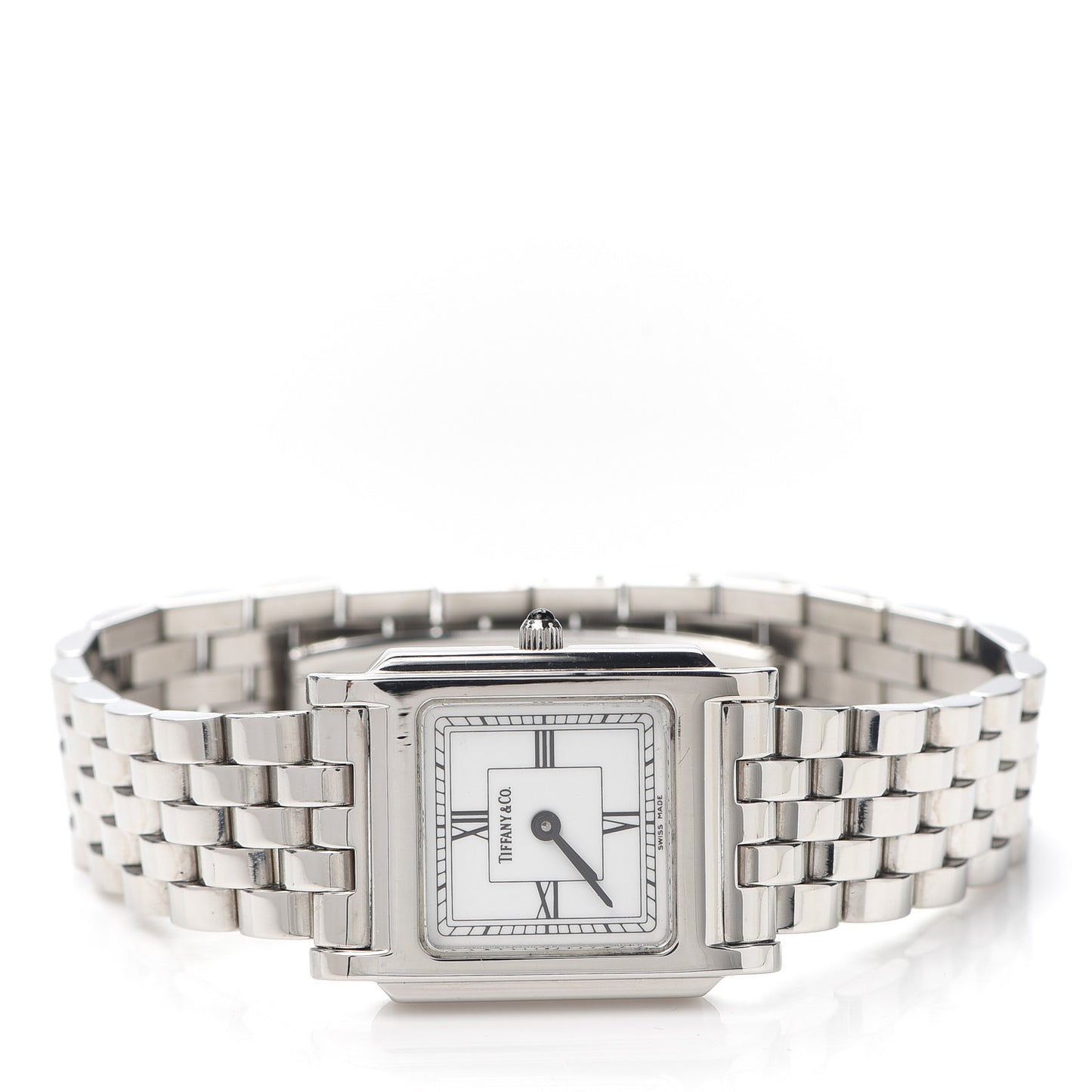 Stainless Steel 24mm Classic Square Quartz Watch