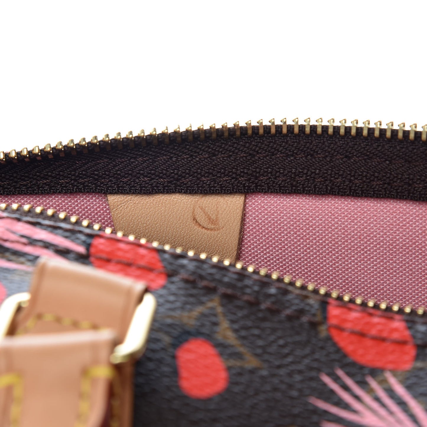Monogram Jungle Dots Speedy 30 Sugar Pink Poppy
