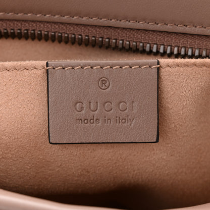 Gucci Calfskin Matelasse Small GG Marmont Chain Shoulder Bag Porcelain Rose 6 of 12