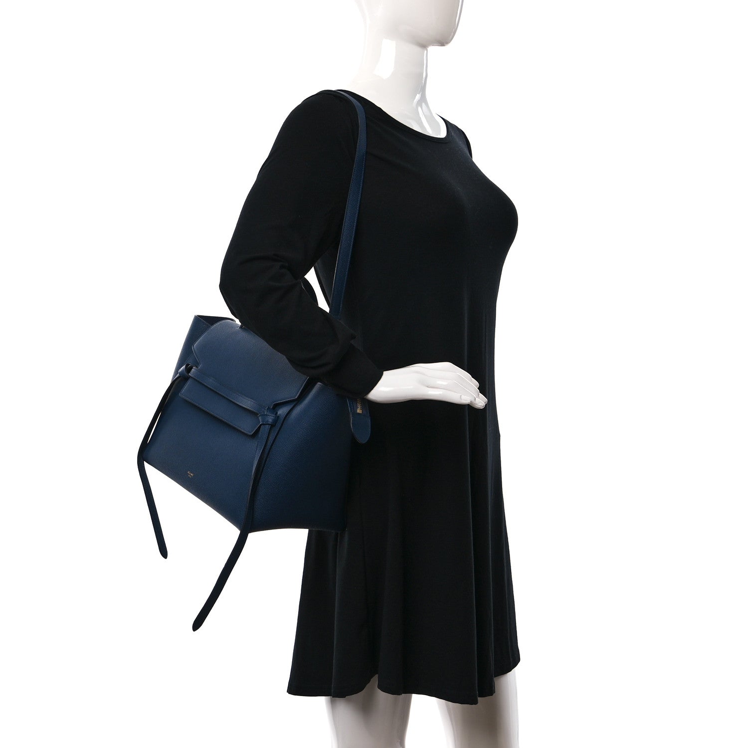 Celine Grained Calfskin Mini Belt Bag Lazuli 2 of 9
