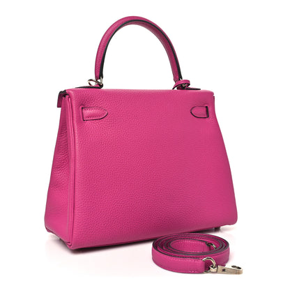 Hermes Togo Kelly Retourne 25 Rose Pourpre 3 of 10