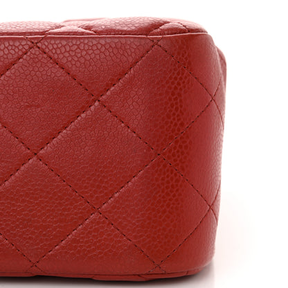 Chanel Caviar Quilted Jumbo Double Flap Red 11 of 14