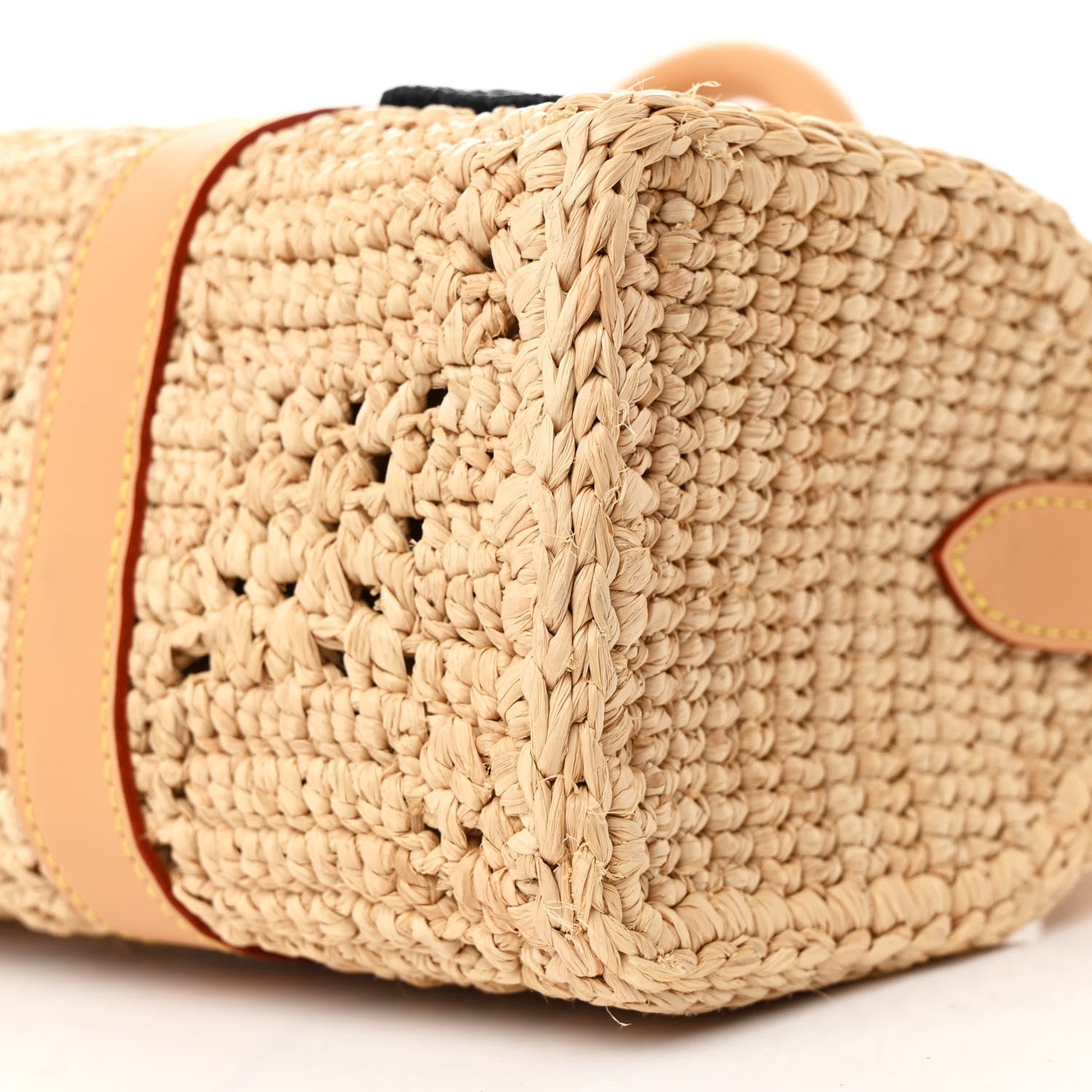 Louis Vuitton Damier Raffia Keepall Bandouliere 25 Natural Beige 9 of 9