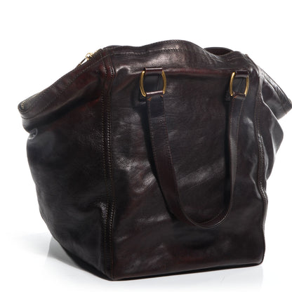 Saint Laurent Calfskin Medium Downtown Brown 3 of 8