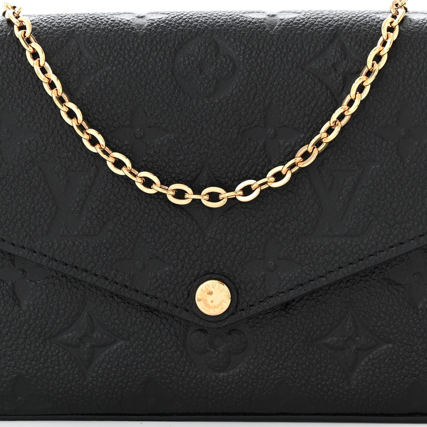 Empreinte Pochette Felicie Chain Wallet Black