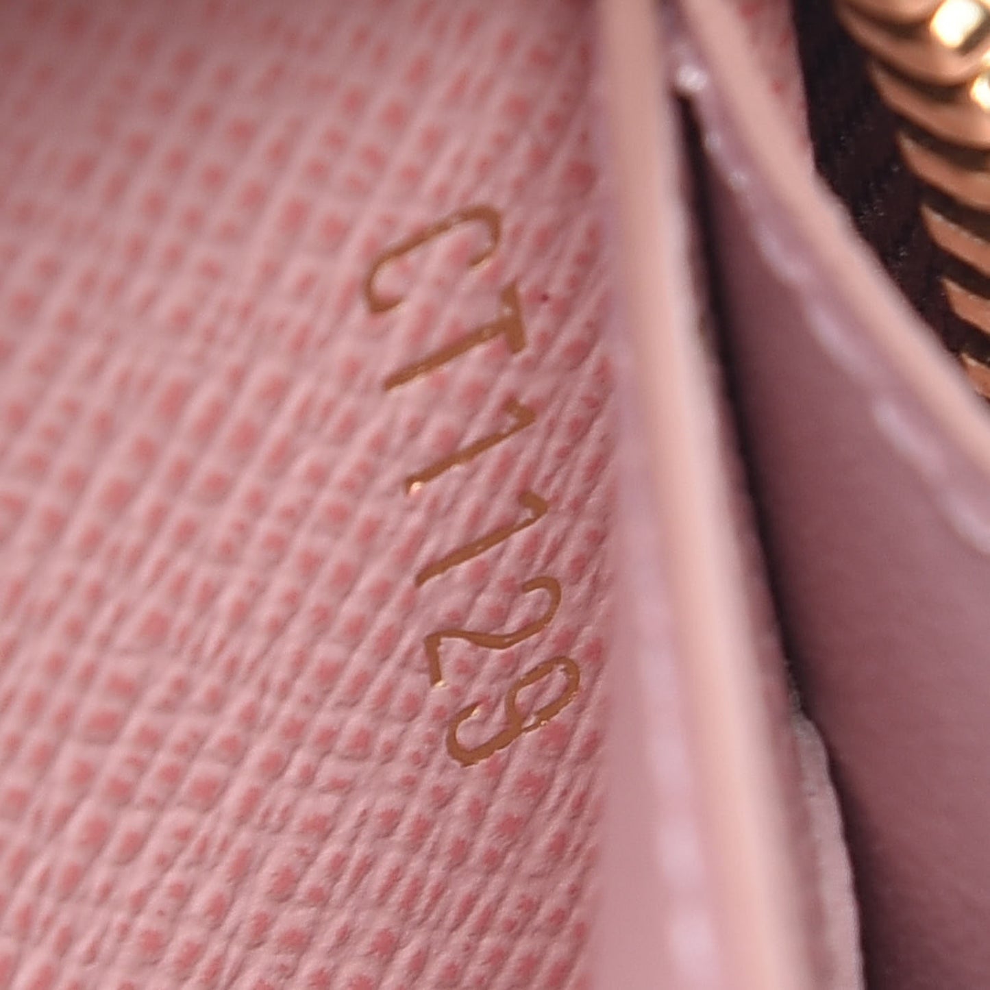 Monogram Clemence Wallet Rose Ballerine