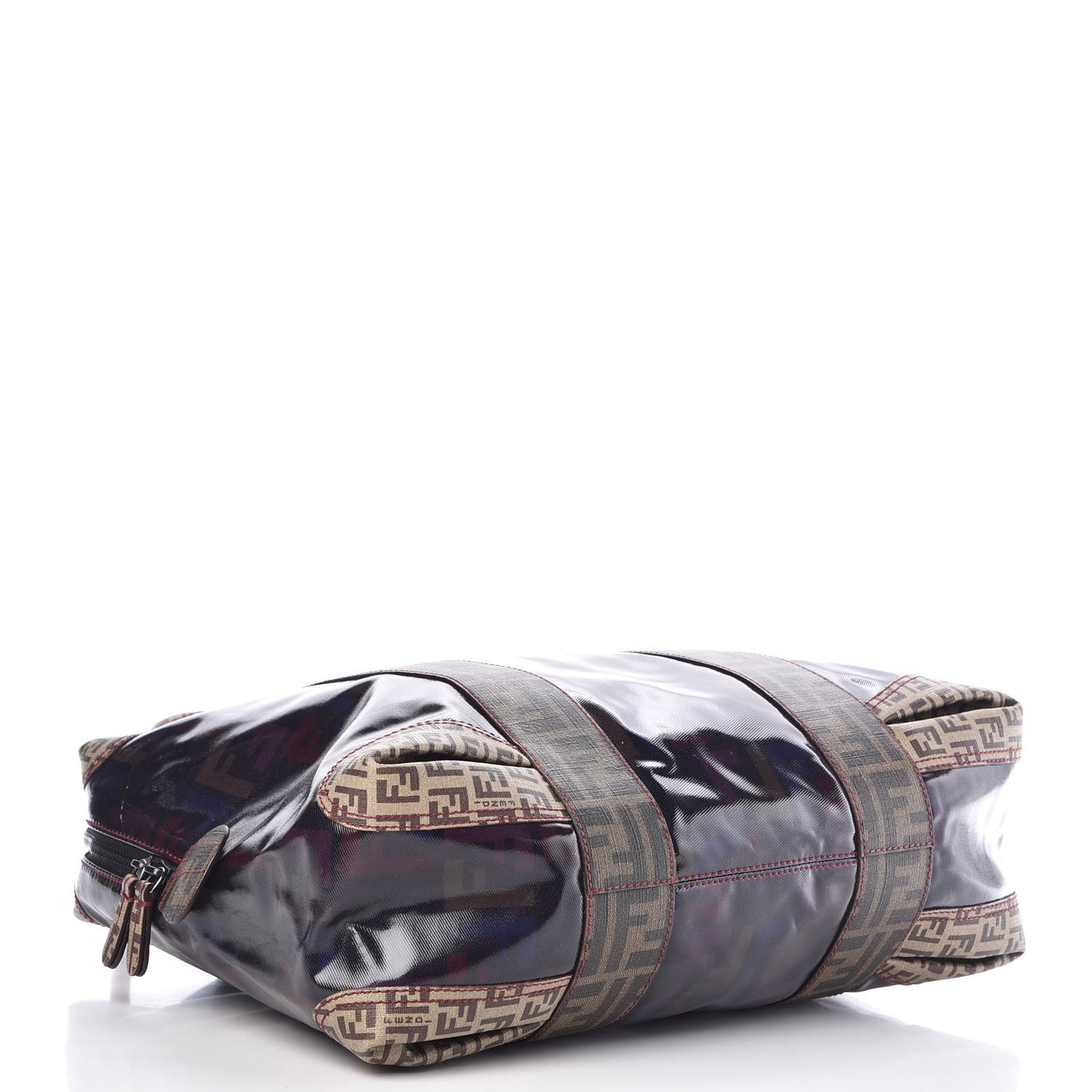 Zucca Zucchino Spalmati Large Mixed Media B Mix Tote Multicolor Tobacco