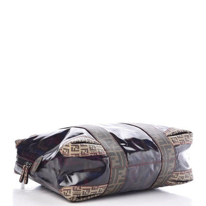 Fendi Zucca Zucchino Spalmati Large Mixed Media B Mix Tote Multicolor Tobacco 4 of 11